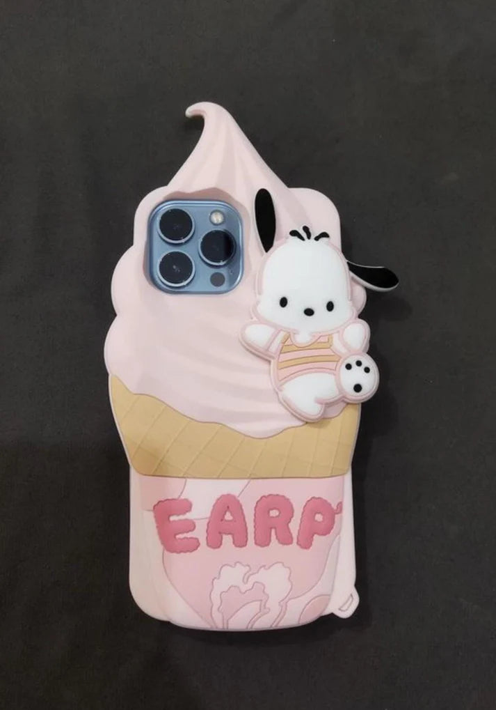 3D Pink Delicious Ice Cream Case