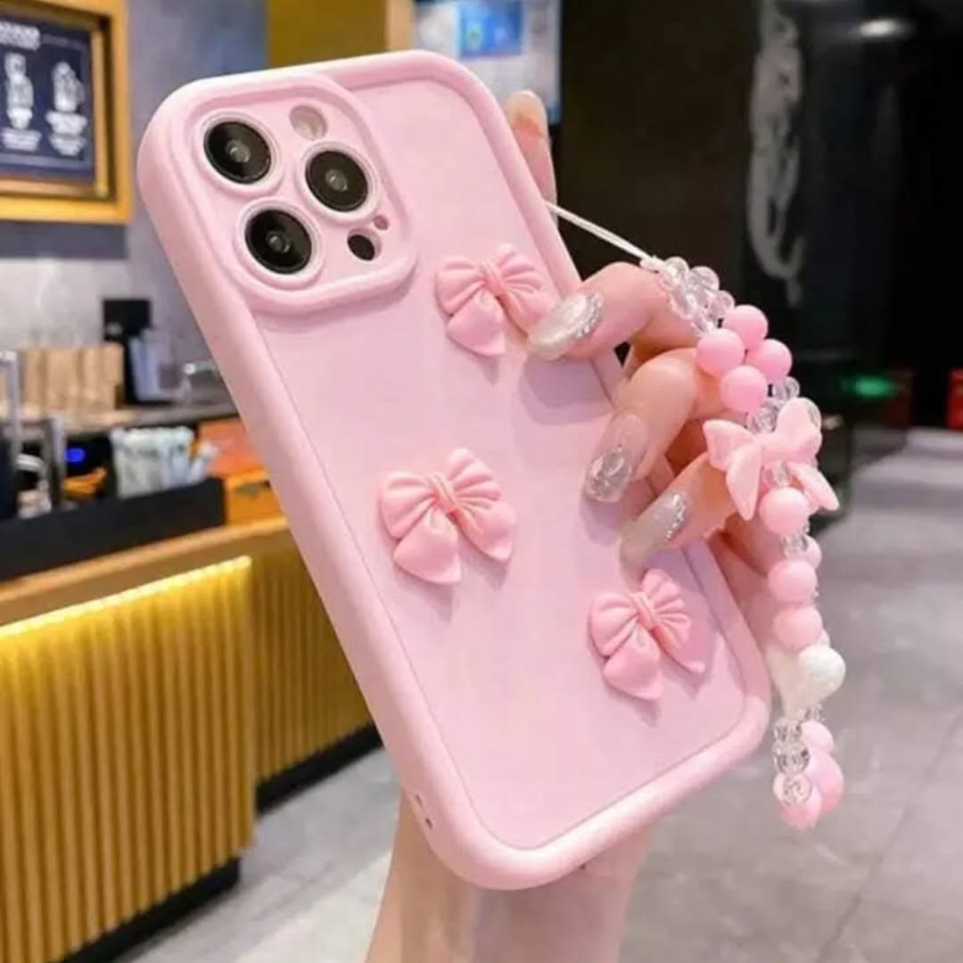 3D Pink Case With Charm