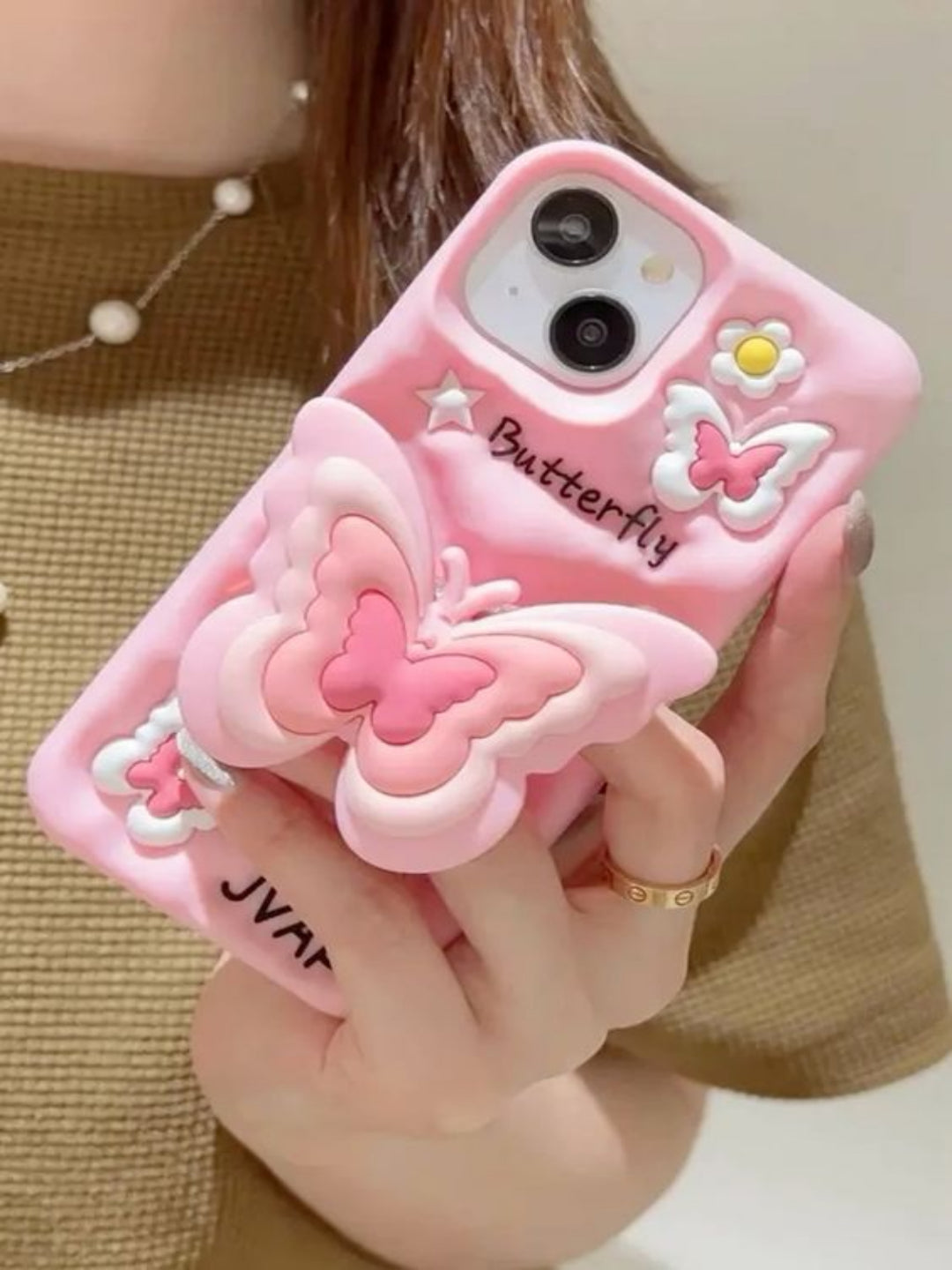 Customizable Mobile Cover With Pop Socket