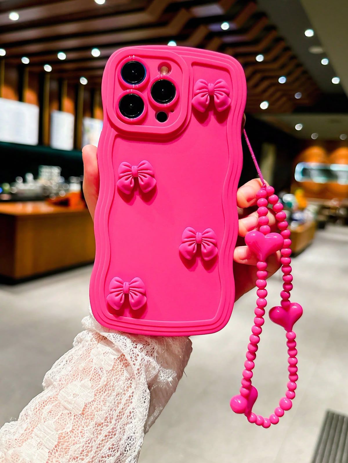 Customizable Mobile Cover With Charm